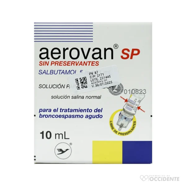 AEROVAN SP 5MG/1ML SOL P/RESP x 10ML Sol salina