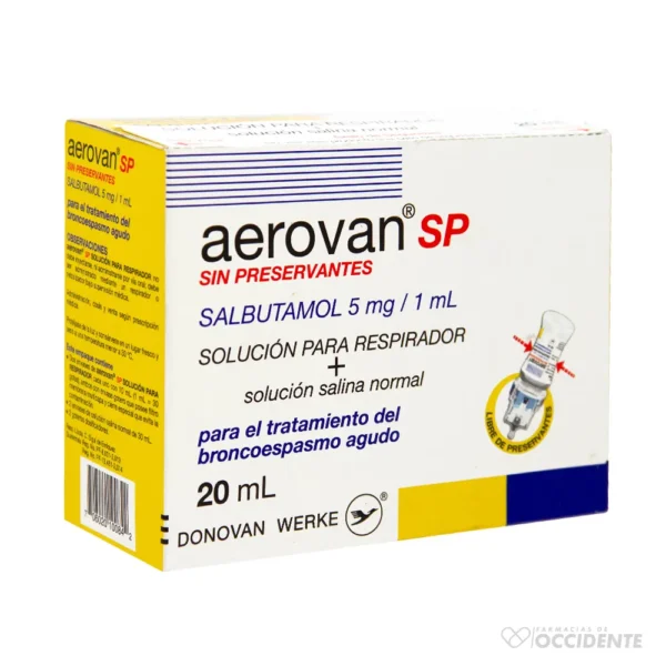 AEROVAN SP 5MG/1ML SOL P/RESP x 20ML Sol salina