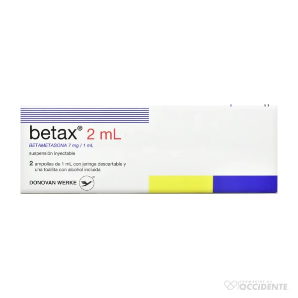 BETAX VIAL INYECTABLE 2ML (2amp x 1 ml)