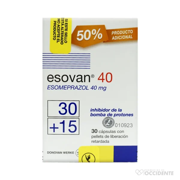 ESOVAN TABLETAS 40 MG X 30 15