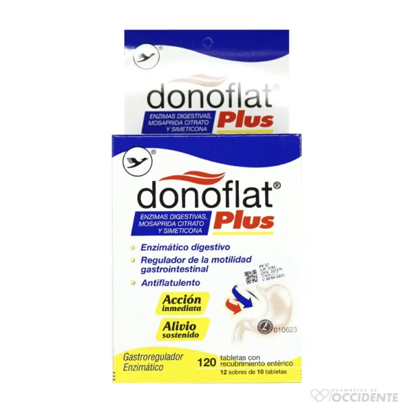 DONOFLAT PLUS TABLETAS x 10 (CAJA 12 BLISTER)