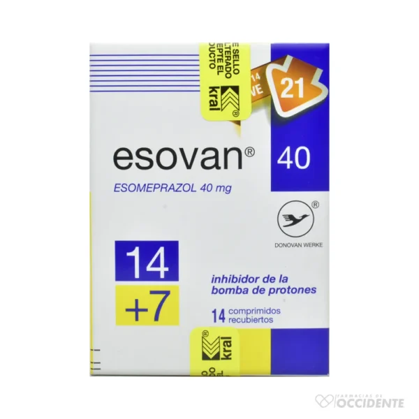 ESOVAN TABLETAS 40 MG X 14 7