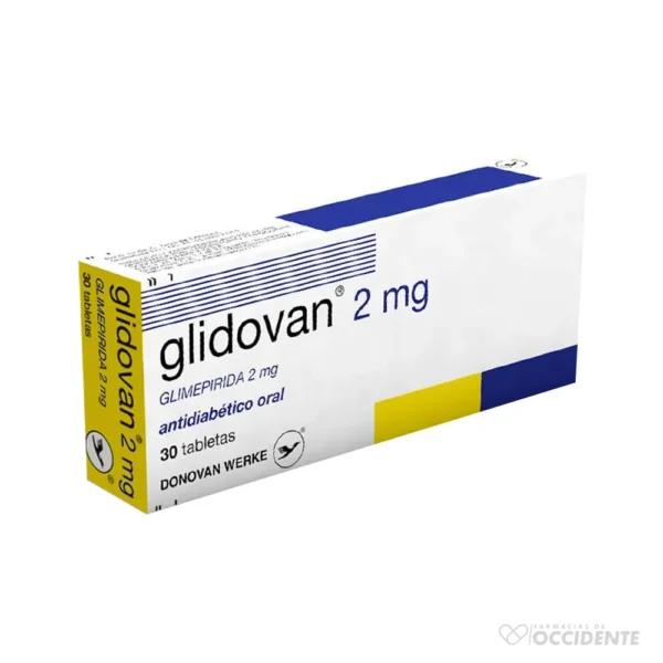 GLIDOVAN TABLETAS 2MG X 30 Diabekrim 10gMM