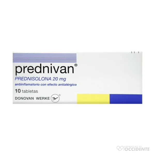 PREDNIVAN TABLETAS 20MG x 10