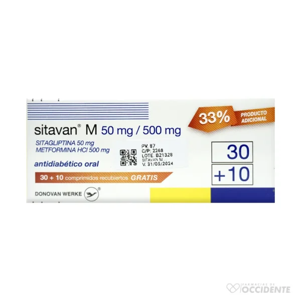 SITAVAN M TABLETAS 50/500MG X 30