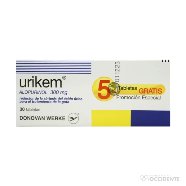 URIKEM TABLETAS 300MG x 30 5 GTS