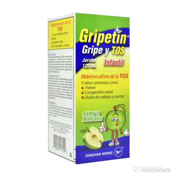 GRIPETIN GRIPE Y TOS JBE INFx 120ML Sabor MZ