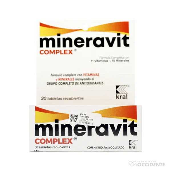 MINERAVIT COMPLEX TABLETAS x 30 Kral