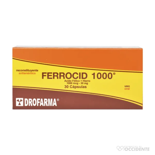 FERROCID 1000 CAPSULAS X 30