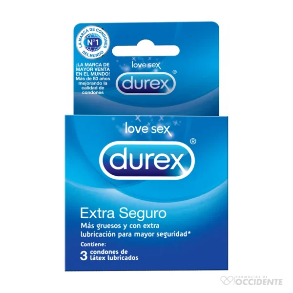 DUREX CONDON EXTRA SEGURO X 3