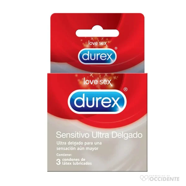 DUREX CONDON SENSITIVO ULTRA DELGADO X 3