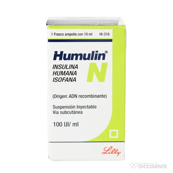 HUMULIN N 100U 10 ML. (REFRIGERADO) – Farmacias de Occidente