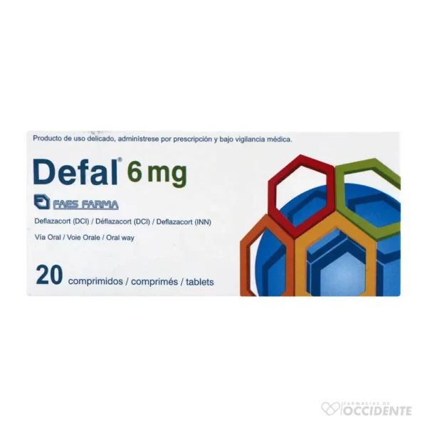 DEFAL COMPRIMIDOS 6MG X 20