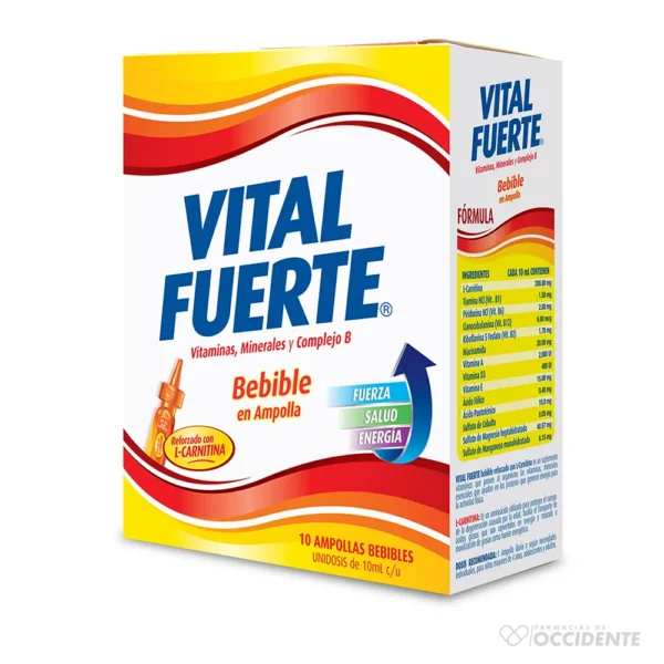 VITAL FUERTE BEBIBLE X1 (CAJA 10 AMPOLLAS)