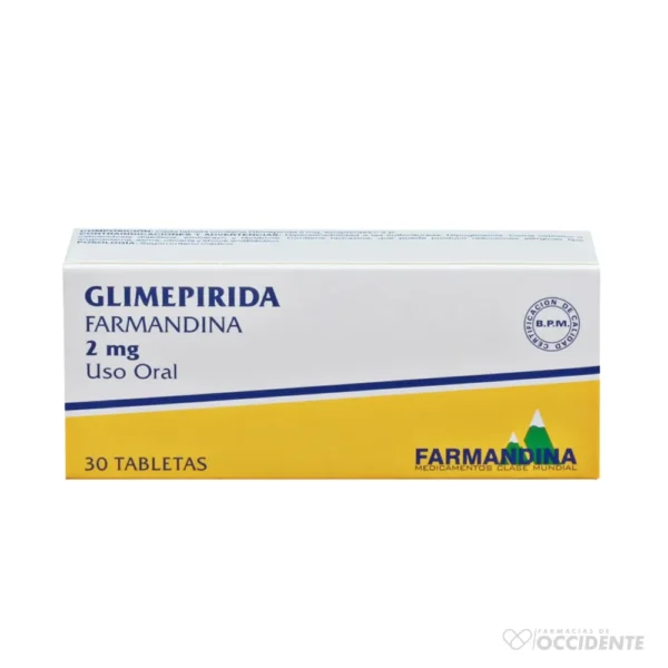 GLIMEPIRIDA FARMANDINA TAB 2MG X 30