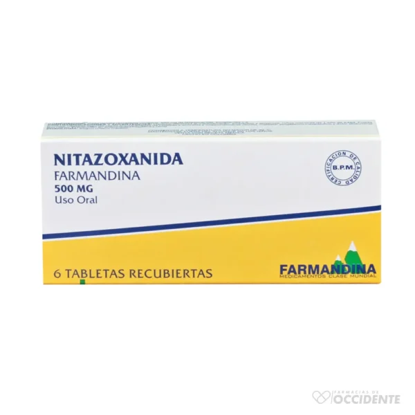 NITAZOXANIDA FARMANDINA TAB 500MG X 6