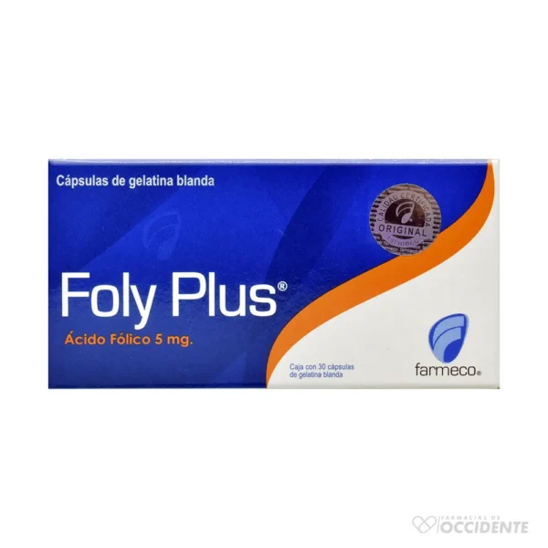 FOLY PLUS CAPSULAS 5MG X 30