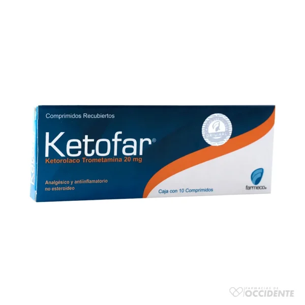 KETOFAR COMPRIMIDOS 20MG X 10