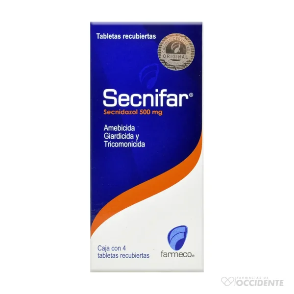 SECNIFAR TABLETAS 500MG X 4