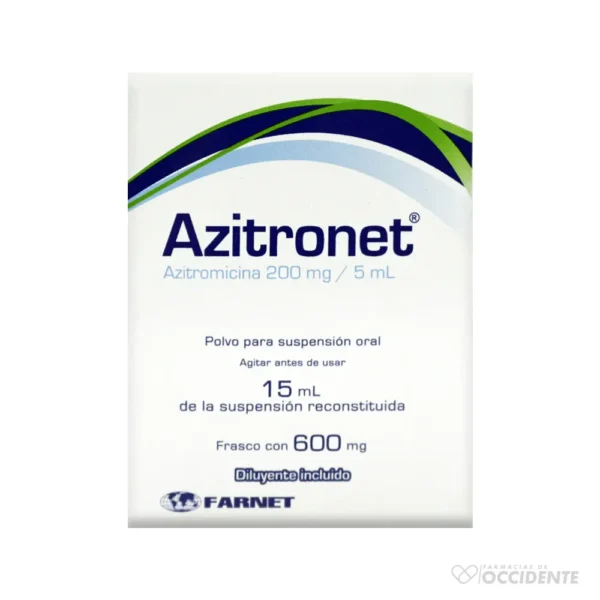 AZITRONET SUSPENSION 200MG/5ML X 15ML