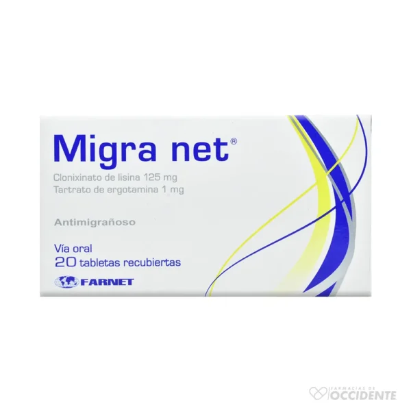 MIGRA NET TABLETAS X 1 (CAJA 20 UNIDADES)