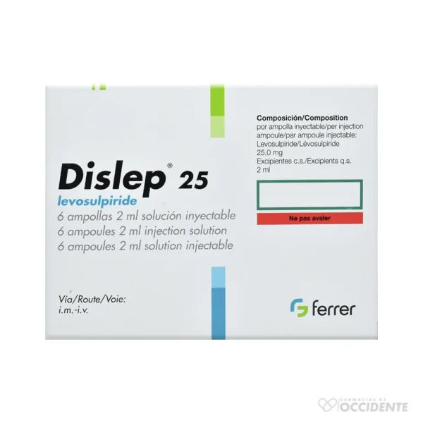 DISLEP INY 25MG/2ML X6 AMP