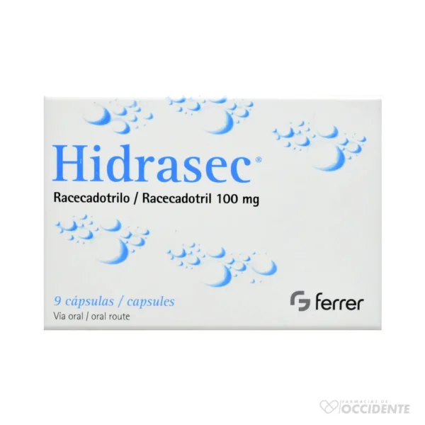 HIDRASEC CAPSULAS 100MG X 9