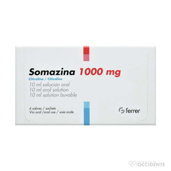 SOMAZINA SOLUCION ORAL 1000 MG X 6 SOBRES