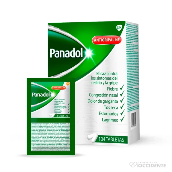 PANADOL ANTIGRIPAL X 1(CAJA 100 UNIDADES)