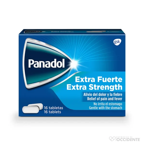 PANADOL EXTRA FUERTE X 16 TABLETAS