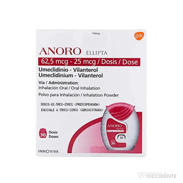 ANORO ELLIPTA 62.5MCG/25MCG X 30 DOSIS