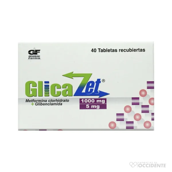 GLICAZET TABLETAS 1000MG/5MG X 40