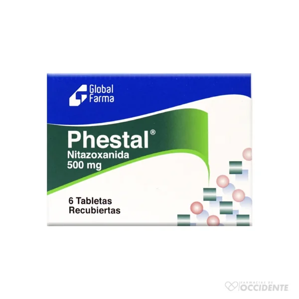 PHESTAL TABLETAS REC 500MG x 6