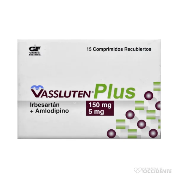 VASSLUTEN PLUS TABLETAS 150MG/5MG X 15