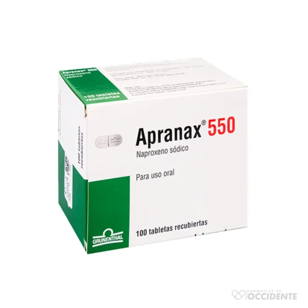 APRANAX TABLETAS 550MG x1 (CAJA 100 UNIDADES)