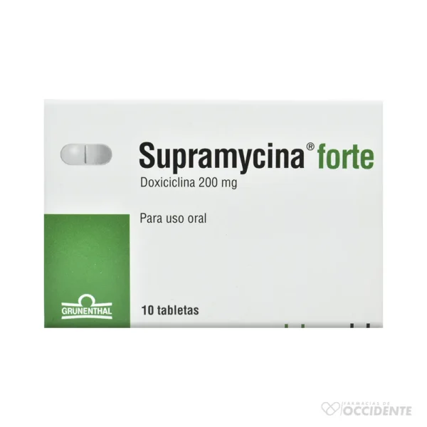 SUPRAMYCINA FORTE 200 MG X 10 TAB