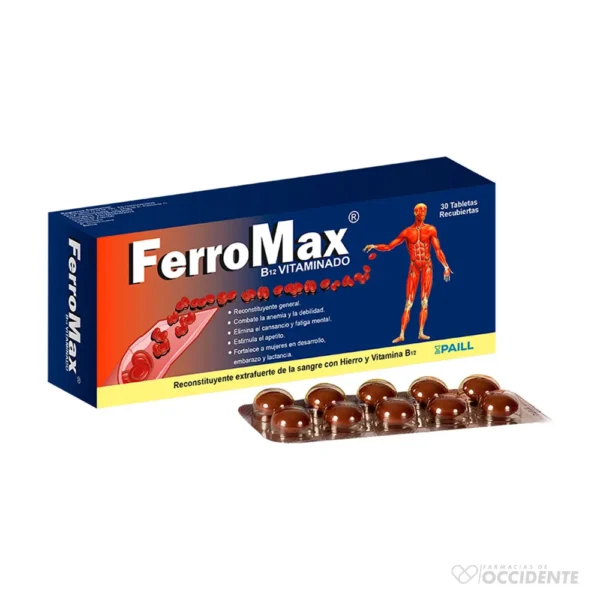 FERROMAX B12 TABLETAS X 30