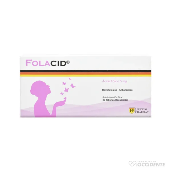 FOLACID TABLETAS 5MG X 30