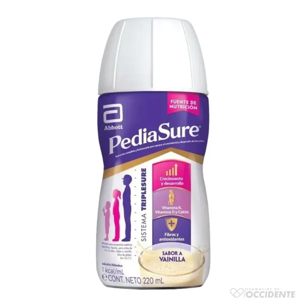 PEDIASURE PLUS TRIPLE VAINILLA x 8 OZ Env Plastico