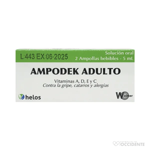 AMPODEK AMPOLLA ADULTO 5ML X 2