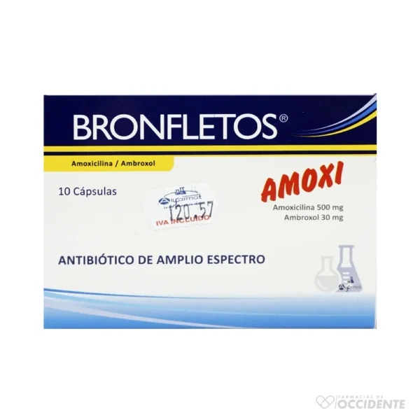 BRONFLETOS AMOXI CAPLETS 500MG x 10