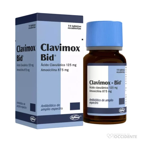 CLAVIMOX BID TABLETAS x 14