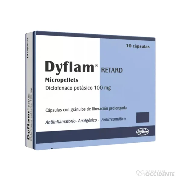 DYFLAM RETARD CAPSULAS 100MG X 10