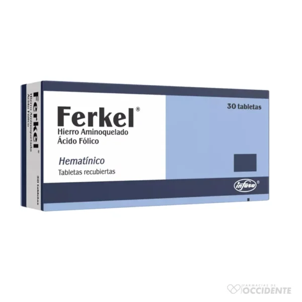 FERKEL TABLETAS 30MG/250MCG X 30