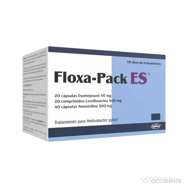 FLOXA-PACK TABLETA ES 500/40/500MG x 10 Dias Trat