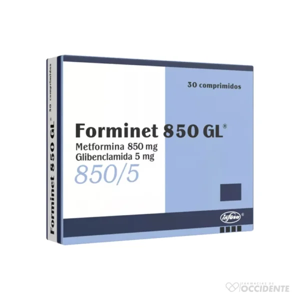 FORMINET GL COMPRIMIDOS 850MG/5MG X 30