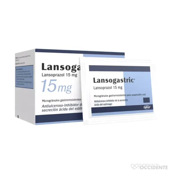 LANSOGASTRIC SUSP ORAL SOBRES 15MG x 15