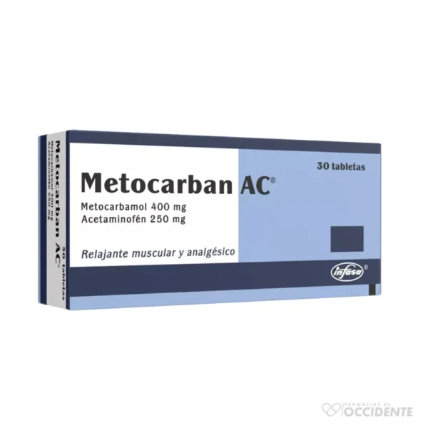 METOCARBAN AC X 30 TABS.