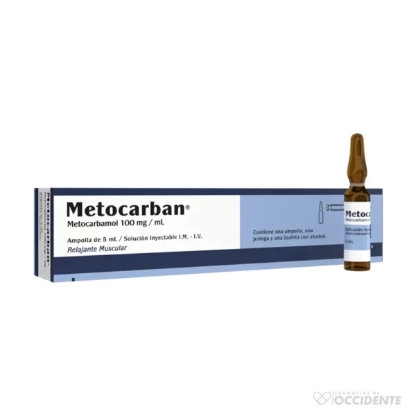 METOCARBAN INYECTABLE 100 MG. X 5 ML