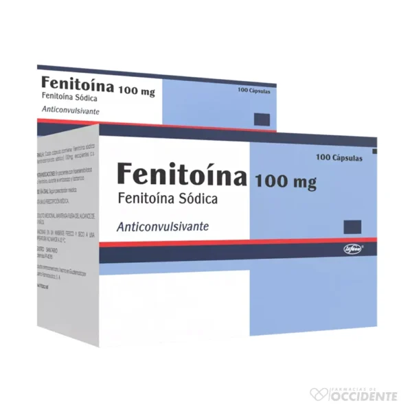 FENITOINA SODICA CAPSULAS 100MG X 10 (CAJA DE 10 BLISTER). INFASA